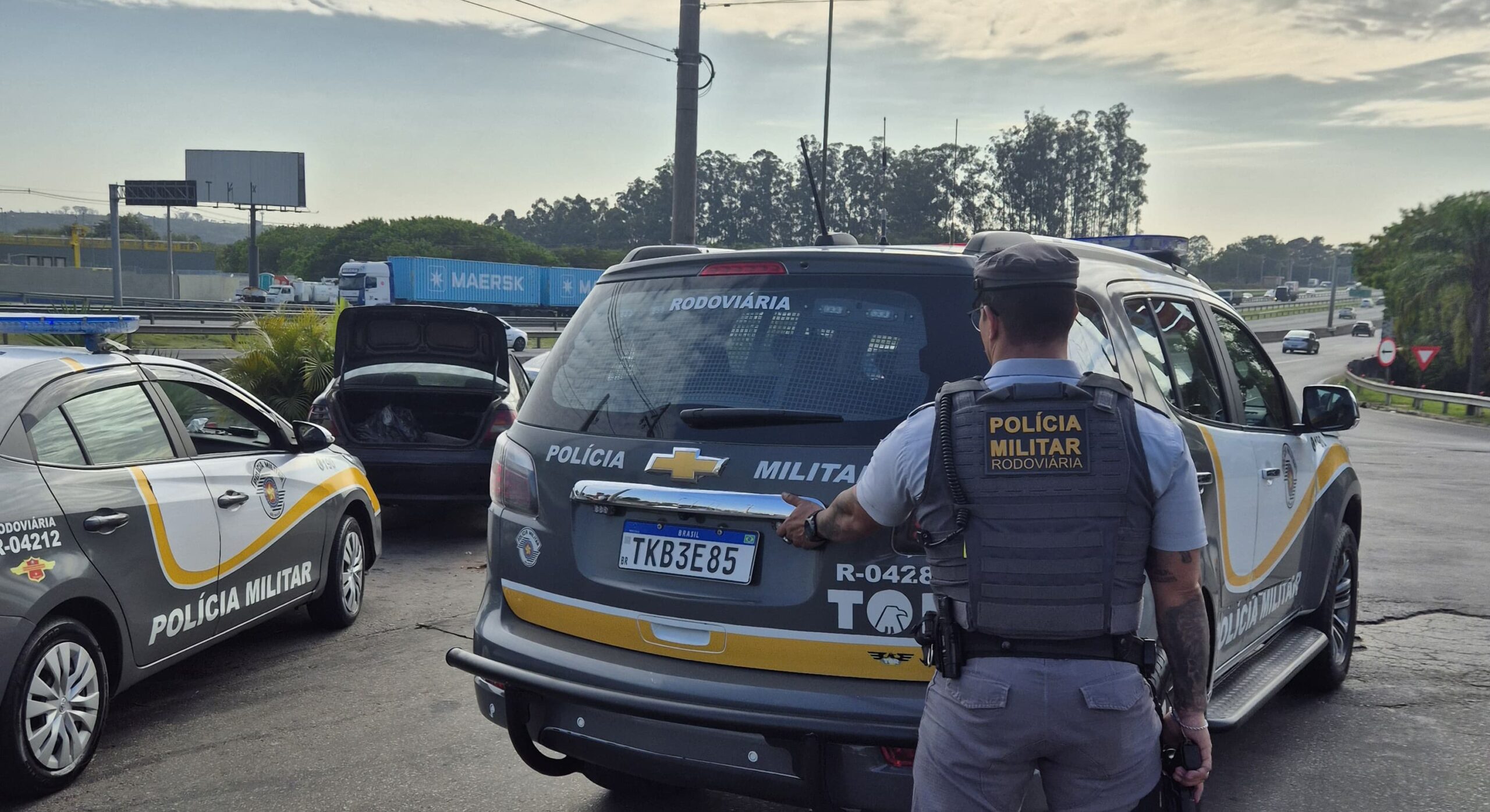 Ação rápida do Policiamento Rodoviário frustra roubo de carga avaliada em R$ 80 mil em Campinas