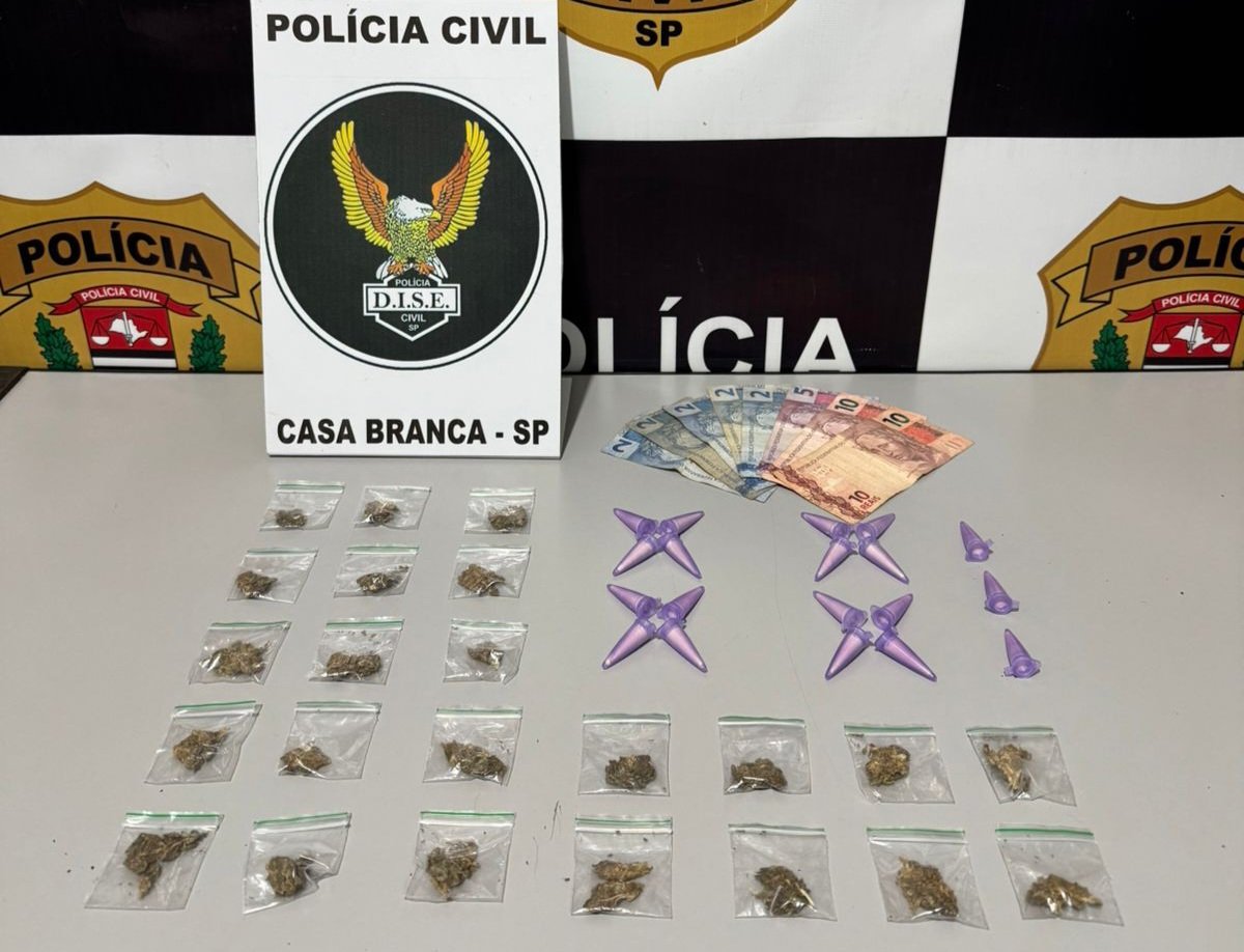 DISE DE CASA BRANCA PRENDE JOVEM REINCIDENTE POR TRÁFICO DE DROGAS EM SÃO JOSÉ DO RIO PARDO